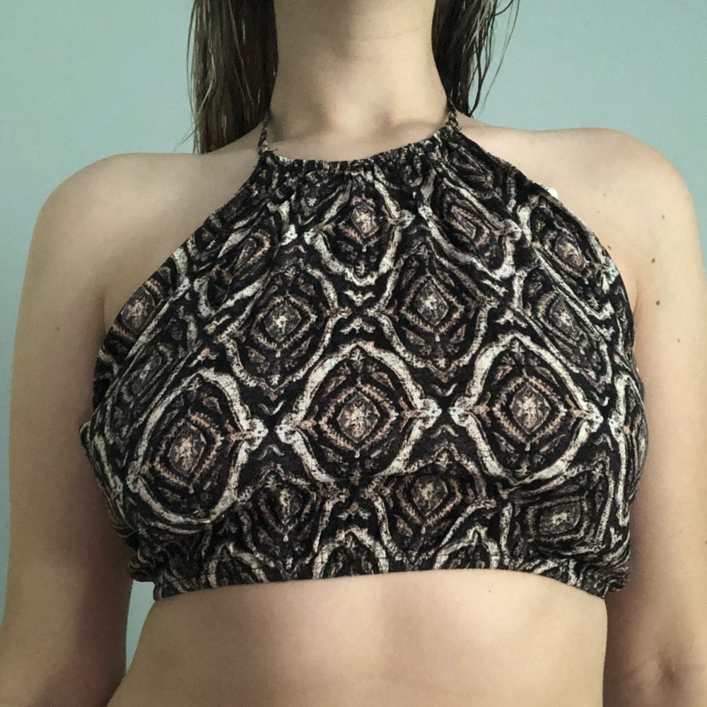 Patterned Halter Top NWOT